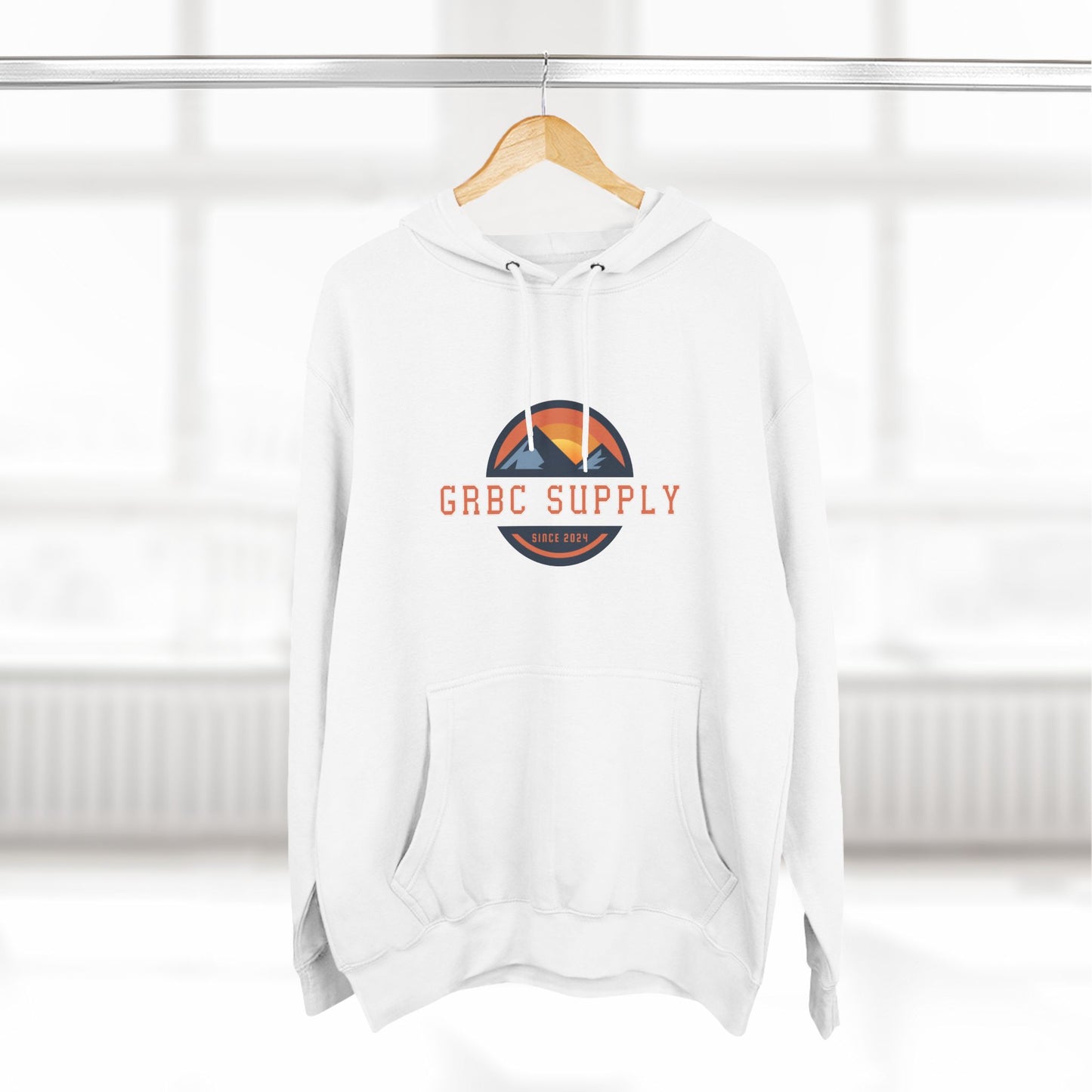 Three-Panel Fleece Hoodie with GRBC logo