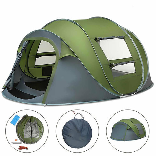 Large Capacity 5 Person Automatic Pop Up Camping Tent